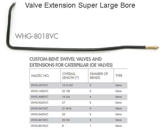 Valve Extension Haltec WHG-8018VC